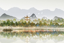 What picture is depicted in Sanqu Road? What picture is depi